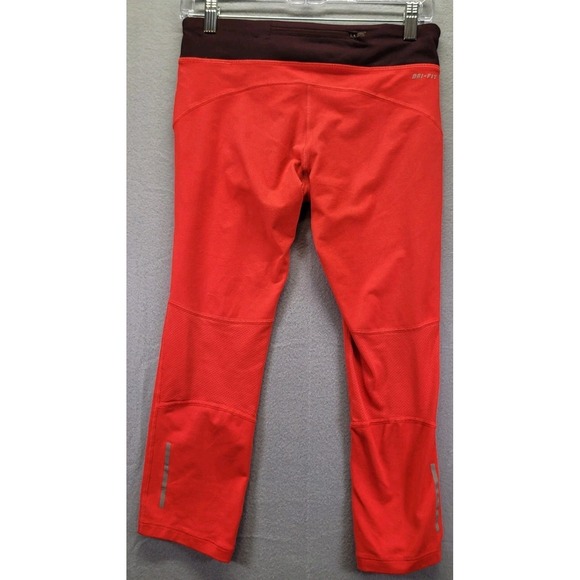 Nike Dri-Fit Running Leggings Womens Size Small Drawstring Compression Colorblok - Picture 7 of 10